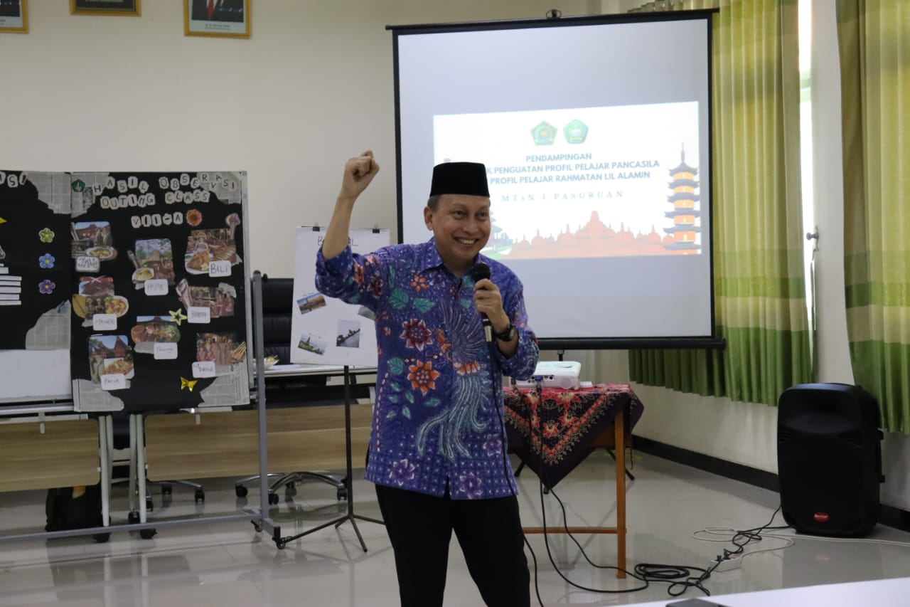 Bersama Dr. Sutirjo, MTsN 1 Pasuruan Ikuti  Pendampingan P5P2RA Dalam Implementasi Kurukulum Merdeka