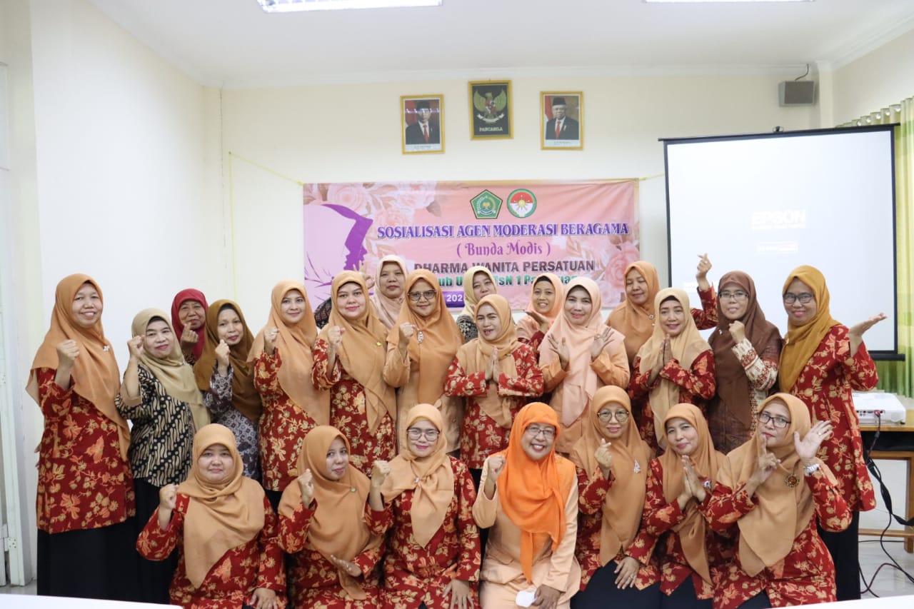 DWP Sub Unit MTsN 1 Pasuruan Ikuti Sosialisasi Bunda Modis