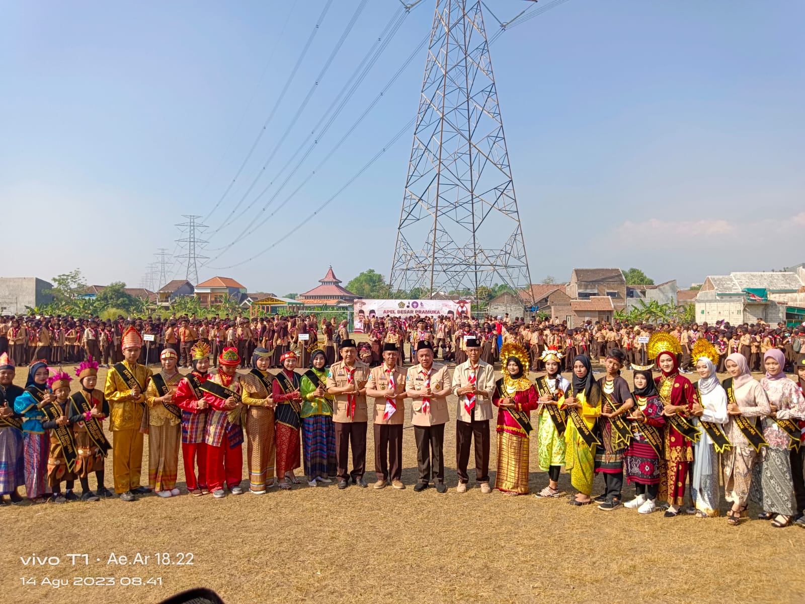 Ikuti Apel Besar Hari Pramuka Ke -62, Duta Moderasi Beragama MTsN 1 Pasuruan Dikukuhkan Ketua Kwarcab Gerakan Pramuka