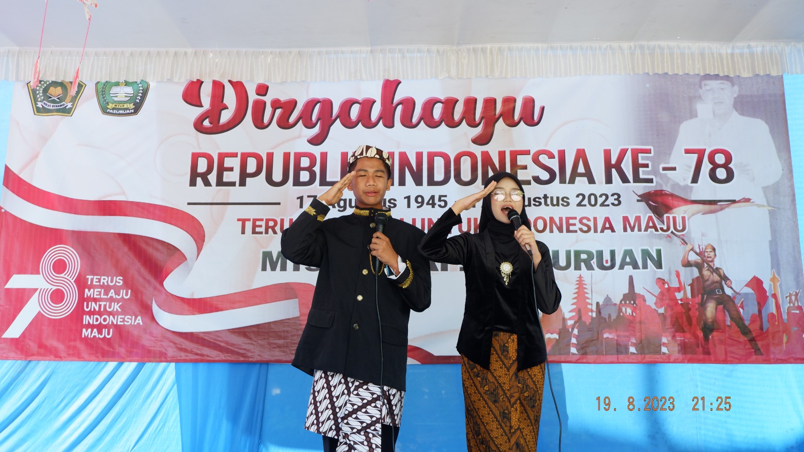 Terpilihnya Cak dan Ning Duta Modiis Warnai Puncak Peringatan HUT Kemerdekaan RI Ke 78 MTsN 1 Pasuruan