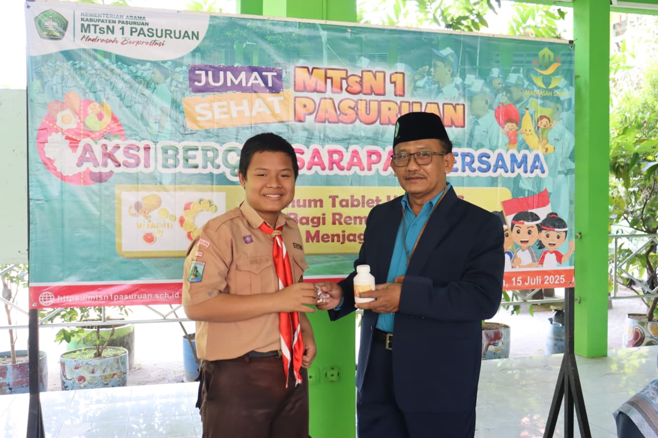 Aksi Bergizi MTsN 1 Pasuruan: Sarapan Bergizi Bersama, Energi Pagi Untuk Prestasi