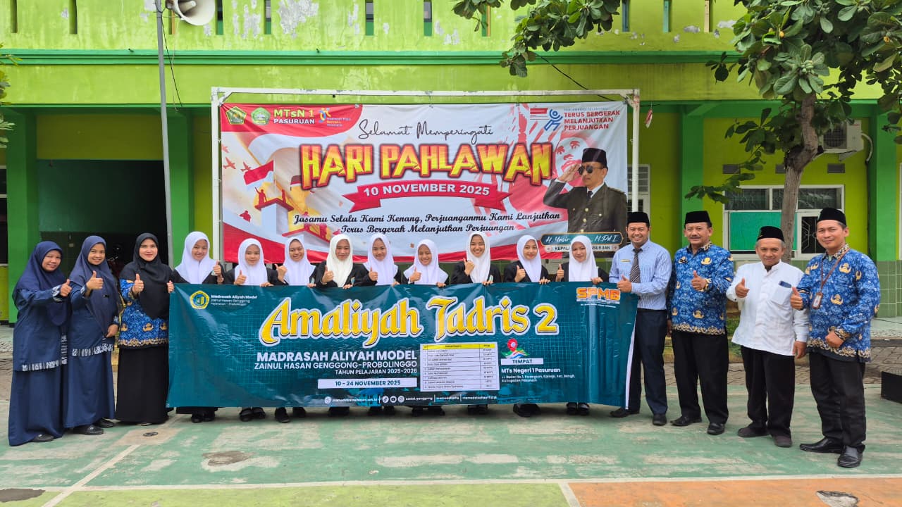 MTsN 1 Pasuruan Sambut Hangat 9 Santri PPL dari MA Model Zainul Hasan Genggong