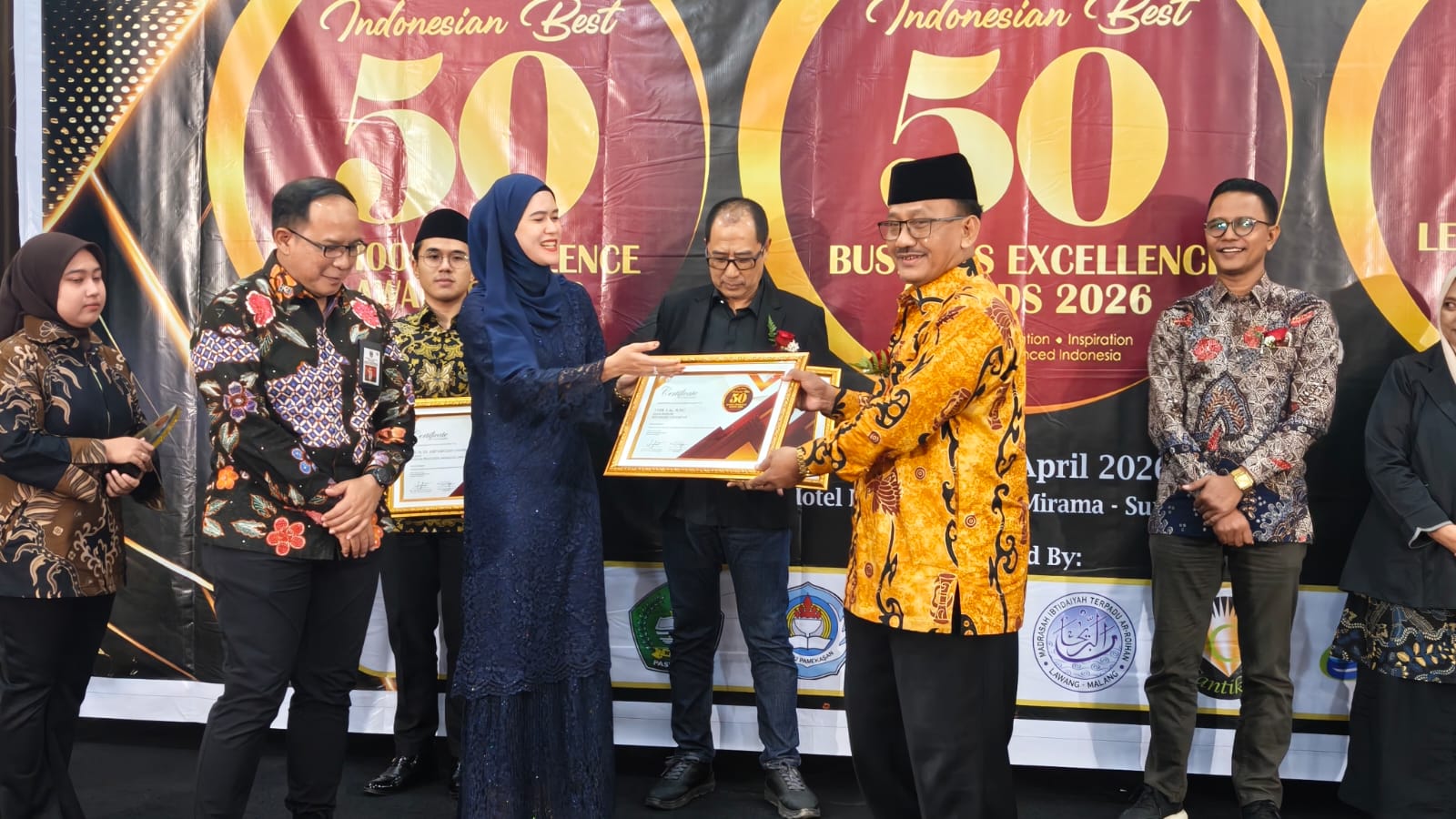 MTs Negeri 1 Pasuruan Kembali Raih Penghargaan Nasional "Indonesian Best 50 School Excellence Award 2026"