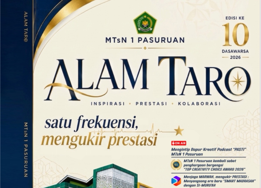 Edisi 1 Dasawarsa: Majalah Alam Taro Potret Transformasi Digital MTsN 1 Pasuruan
