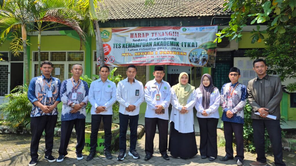 Pantau Mutu Akademik, Kanwil Kemenag Jatim Gelar Monev TKA di MTsN 1 Pasuruan